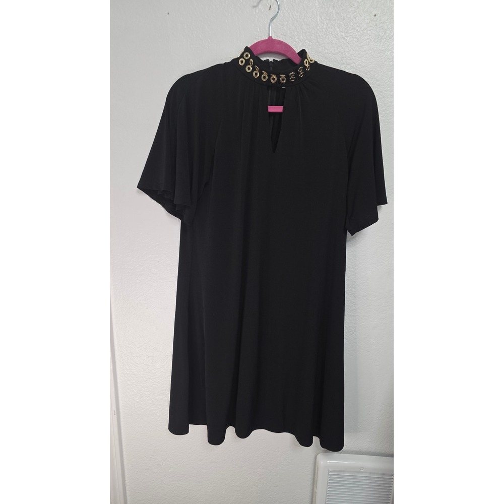 Michael Kors Grommet Neck Dress Womens XS Black Excellent